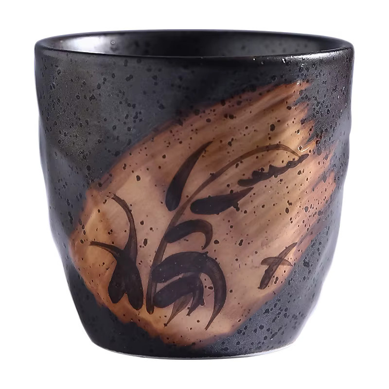 Handgefertigte japanische Keramik-Teetasse im Zen-Stil von PDQ, 180 ml - Bild 4
