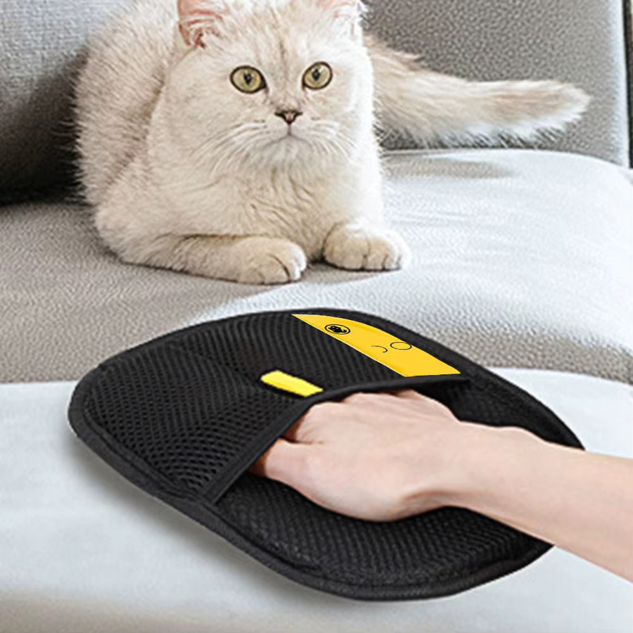APWIKOGER Haarreinigungshandschuhe für Hunde und Katzen in Schwarz - Bild 3
