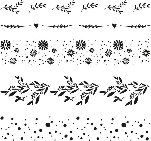 Clear Stamps Blumenmotive für kreative Gestaltungen - Bild 1