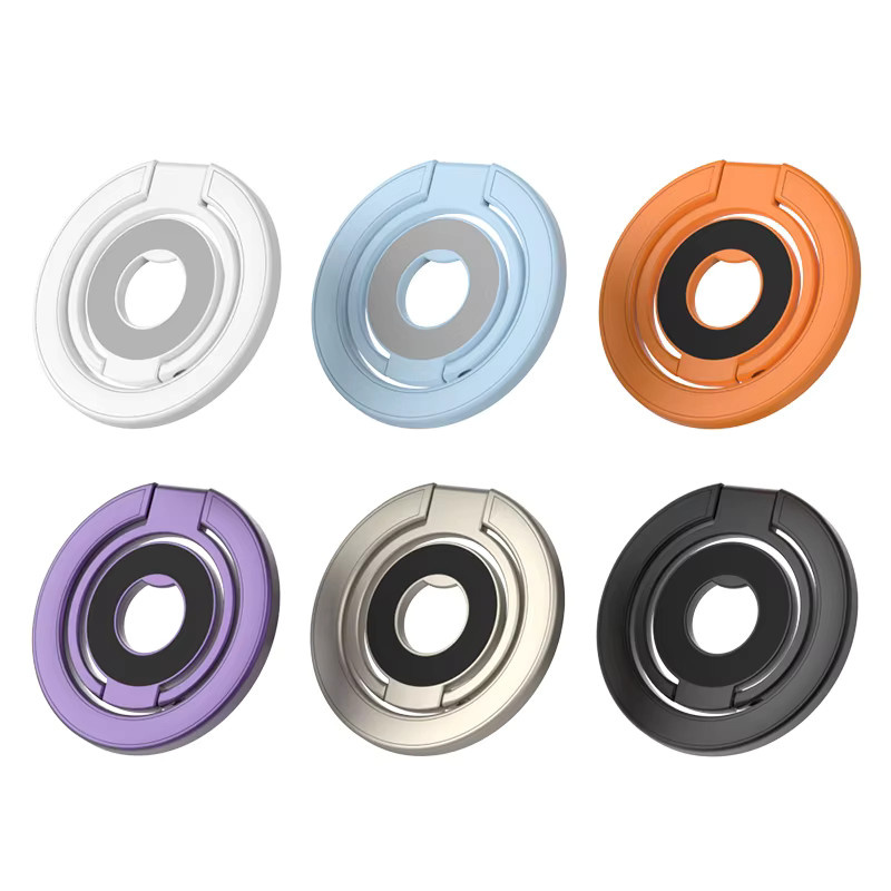 WSSHE Magnetischer Telefonständer für MagSafe, zusammenklappbarer Desktop-Halter in Purple, kompatibel mit iPhone 17, 16, 15 Pro/Plus - Bild 2
