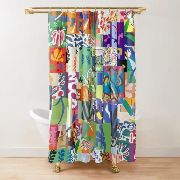 Warmth Home Duschvorhang Matisse Blumenkunst in Multicolour mit Haken, Breite: 220 cm, Höhe: 180 cm - Bild 1
