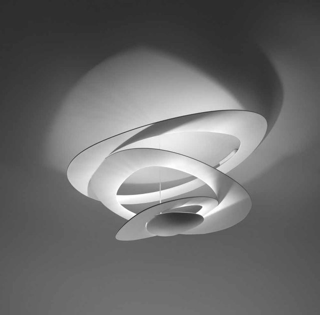 Artemide Pirce Mini Soffitto Deckenleuchte in Weiß aus Aluminium mit dimmbarer LED, Durchmesser: 36,0 cm, Höhe: 6,7 cm - Bild 1