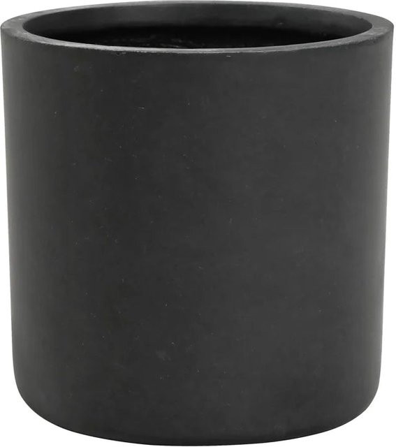 Pflanztopf Elvon von artplants in Schwarz, rund, Durchmesser: 29 cm, Höhe: 29 cm - Bild 1