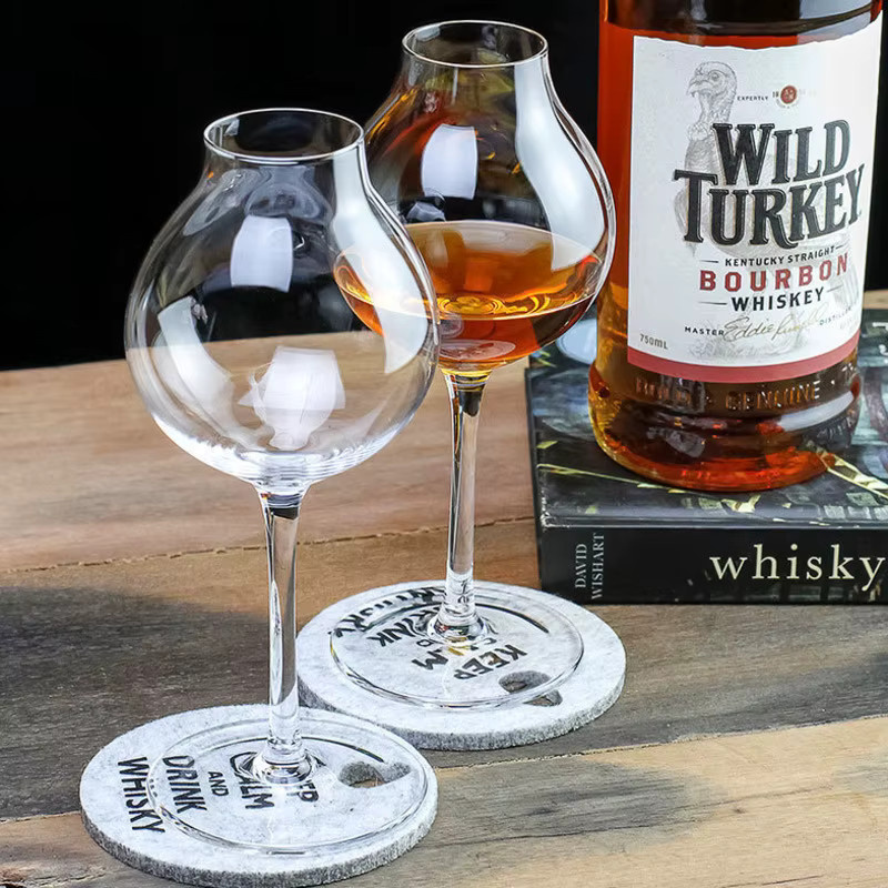 LOULONG Whisky-Glas in transparent, tulpenförmiges Tasting-Glas für Scotch und Brandy - Bild 2