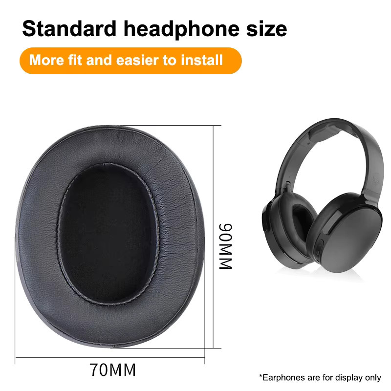 Skullcandy Ersatz-Ohrpolster Set in Rot für Crusher Wireless, Crusher Evo, Crusher ANC und Hesh 3 Kopfhörer - Bild 5