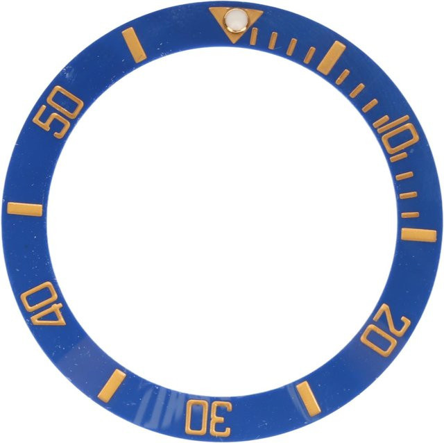 Neoglint Uhrenlünette Einlegering Keramik, 40 mm, Gold blue, Herren - Bild 1