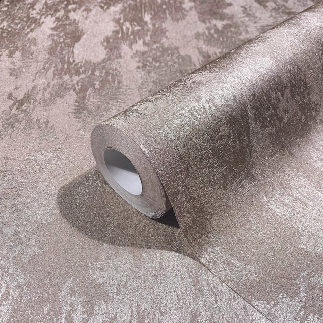 Marburg Vliestapete in Betonoptik Beige-Weiß Uni mit leicht glänzendem Satin-Finish und FSC-Zertifizierung - Bild 1