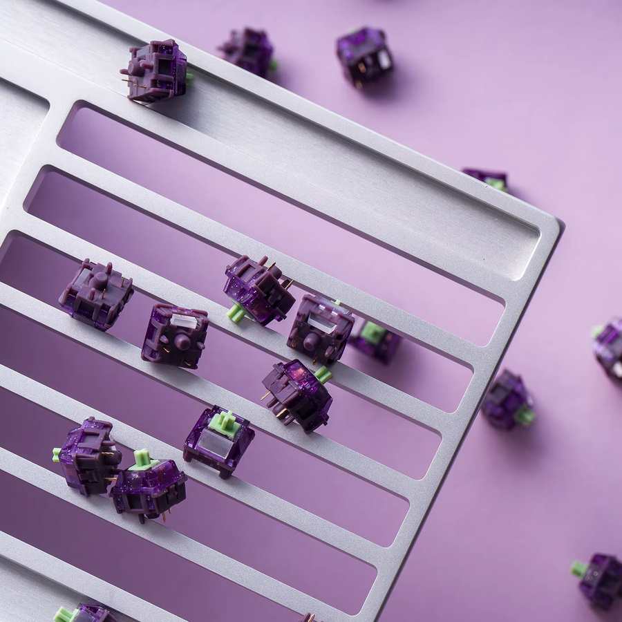HMX Reze Switches Mechanische Tastatur Schalter Purple Tactile Thocky DIY - Bild 4