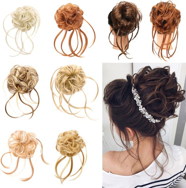 allaosify Chignon Haarteil, synthetisch, Unisex - Bild 1