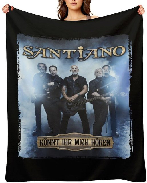 ROKKI Santiano Band Wurfdecke Weihnachtsdekoration, Flauschige Anime Luxusdecke aus Polyester, Mehrfarbig, Breite: 76,2 cm, Tiefe: 76,2 cm, Höhe: 101,6 cm - Bild 1