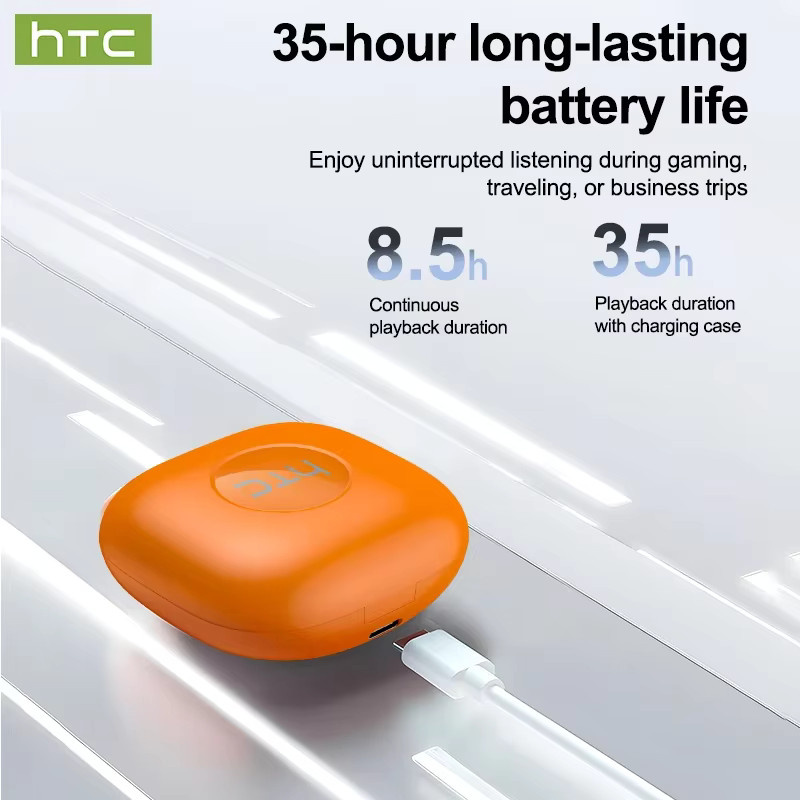 HTC NE63 Bluetooth V6.0 Sport-Kopfhörer in Schwarz mit In-Ear-Design und KI-Übersetzer-Funktion - Bild 4