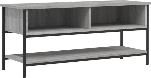 vidaXL TV-Schrank Grau Sonoma aus Holzwerkstoff und Eisen mit industrieller Note, B/T/H: 100 x 35 x 45 cm - Bild 1