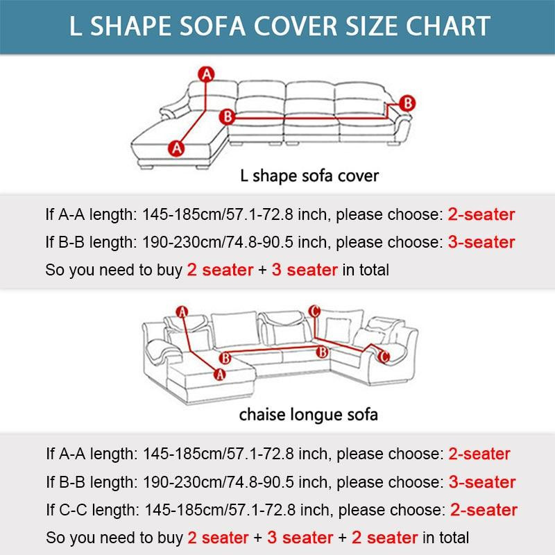 Elastischer L-förmiger Sofabezug von JMG Household Supplies mit Grafikprint, Mehrfarbig, Breite: 90-140 cm - Bild 3