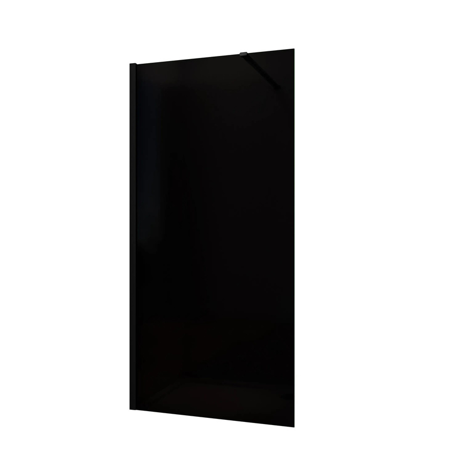 AICA Walk In Duschkabine Schwarz mit Rauchglas, B: 90 cm, H: 200 cm, 8mm NANO-Glas mit Easy-Clean-Beschichtung - Bild 2