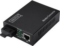 Digitus DN-82120-1 Gigabit Medienkonverter LAN auf SC-Duplex, Schwarz - Bild 1