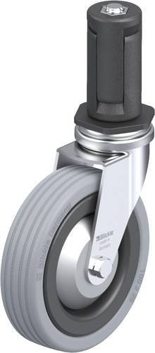 Blickle Lenkrolle LRA-VPA 100K-FA-ER04 in Schwarz-Grau mit 100 mm Rad-Durchmesser und 70 kg Tragfähigkeit - Bild 1