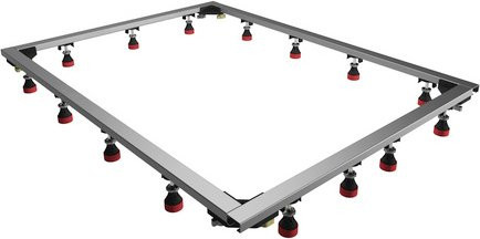 Schulte ExpressPlus Einbaurahmen für DWM-Tec Duschwannen, silber, B: 120 cm, H: 19 cm, T: 18 cm - Bild 1