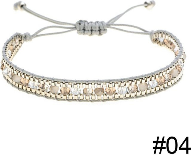 Rui Di Armband, Boho, Messing, Kristall, Perle, Damen, Bunt - Bild 1