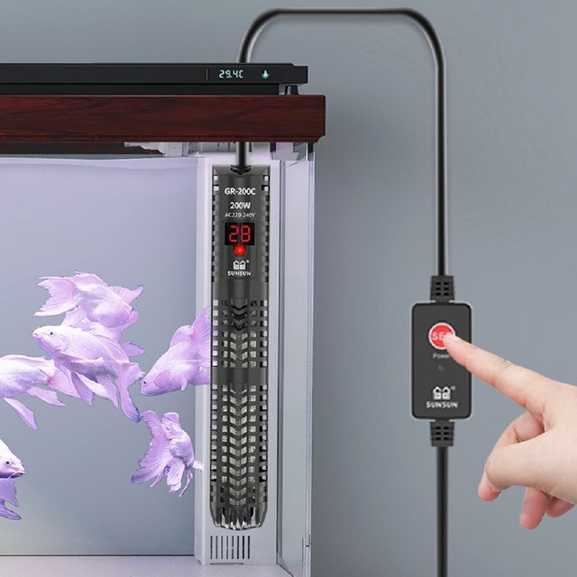 Sunsun Aquarium Taucherheizung mit digitaler LCD-Anzeige und einstellbarer Temperaturregelung 500W - Bild 1