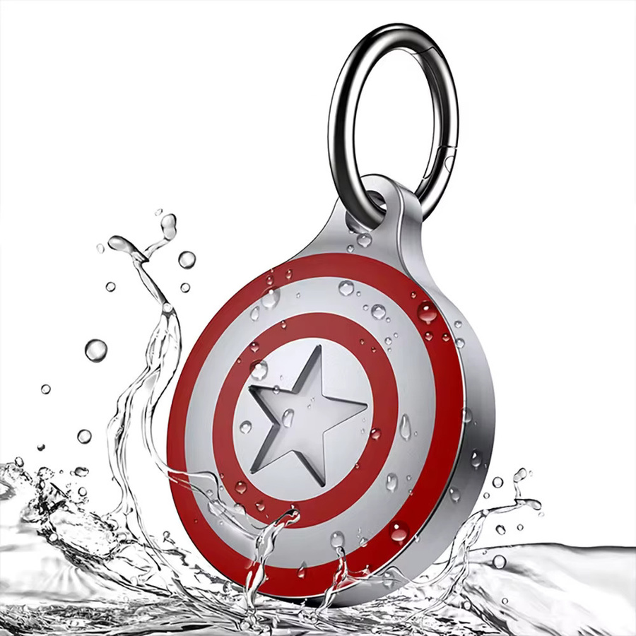 Wasserdichter Apple AirTag Schlüsselanhänger aus Aluminium-Metallgehäuse in Rot für Geldbörse, Gepäck und Haustiere - Bild 2