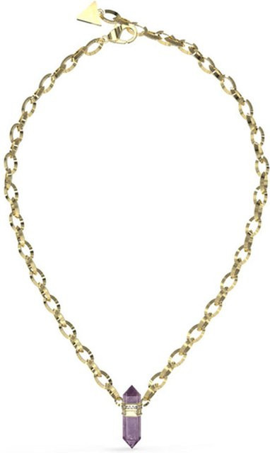 Guess Halskette Damen, Edelstahl, Gold, Kristall - Bild 1