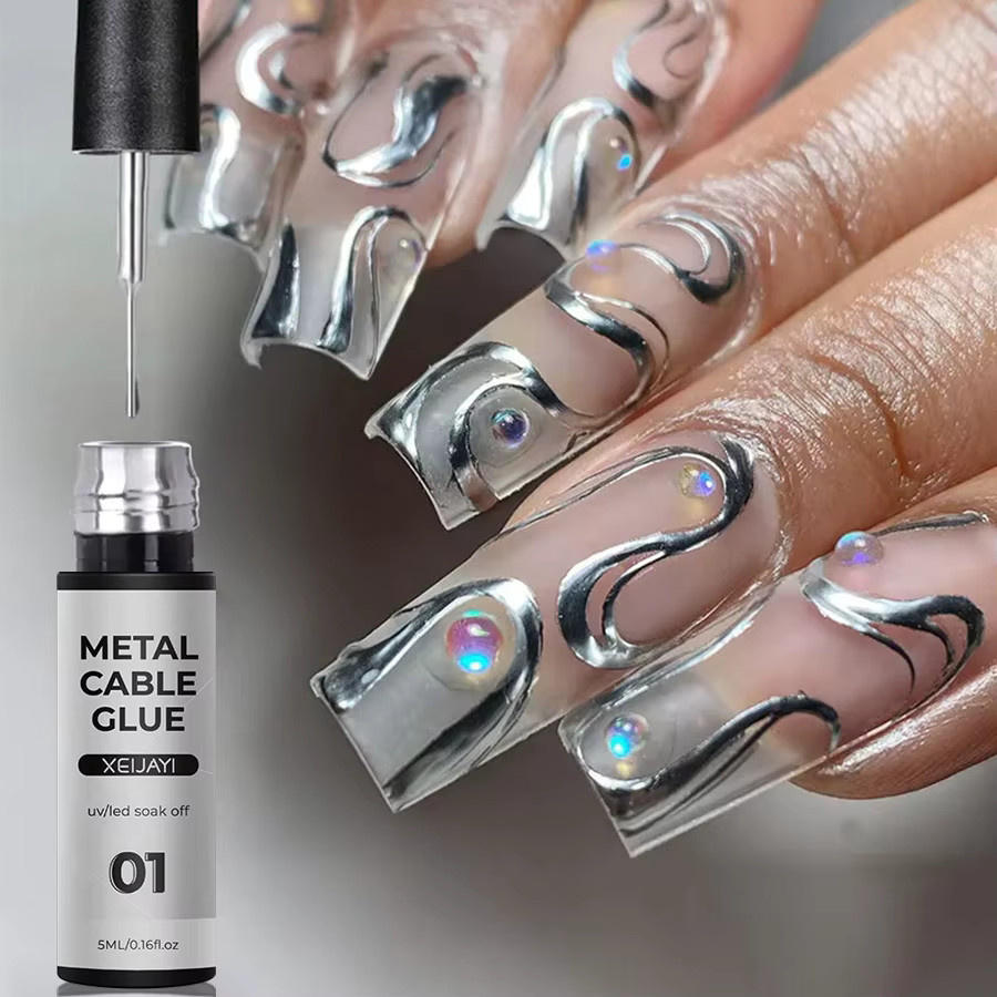 MingLee Nagelgel Liner, Gold Metallic, 3D Spiegeleffekt - Bild 2