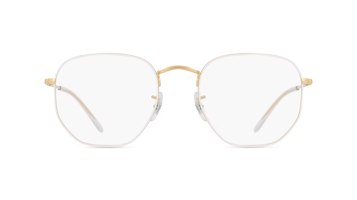 Ray-Ban RX6448 Korrektionsbrille, Vollrand, Quadratisch, Metall, Unisex, Gold - Bild 1