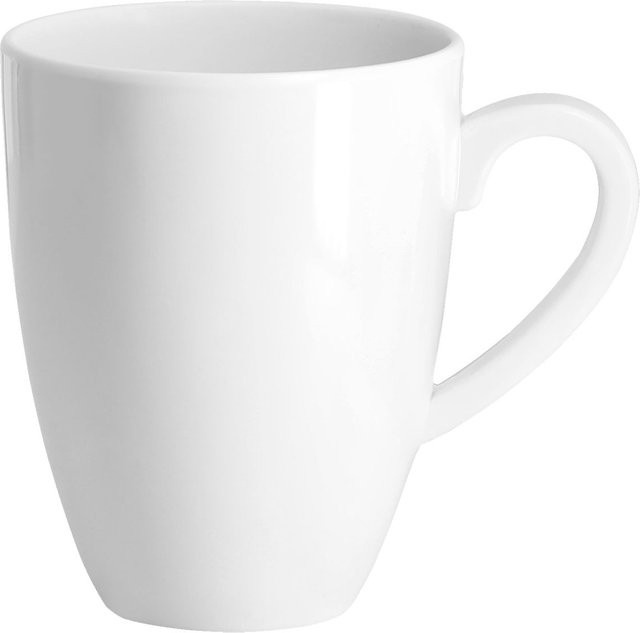VEGA Kaffeebecher Wayne aus Melamin in Weiß, 4er Pack, 400 ml, Durchmesser: 8,5 cm, Höhe: 10,8 cm - Bild 1
