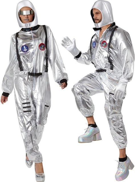 tectake Unisexkostüm Astronaut mit Helm, Brille und Handschuhen - Bild 1