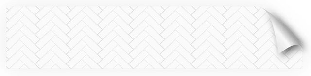 Myspotti Küchenrückwandfolie Herringbone Tile Look in Weiß, selbstklebend, B: 280 cm, H: 60 cm - Bild 1