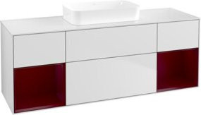 V&B Waschtischunterschrank Finion in Weiß lackiert, B/T/H: 160 x 50,1 x 50,1 cm - Bild 1