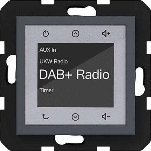 Hager Unterputz-Radio WAN6011AT in Anthrazit matt mit DAB+ Unterstützung - Bild 1