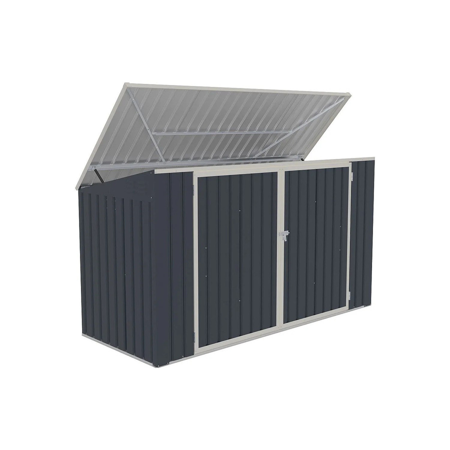 Vente-unique Mülltonnenbox Ilario Anthrazitgrau Breite: 235 cm - Bild 2