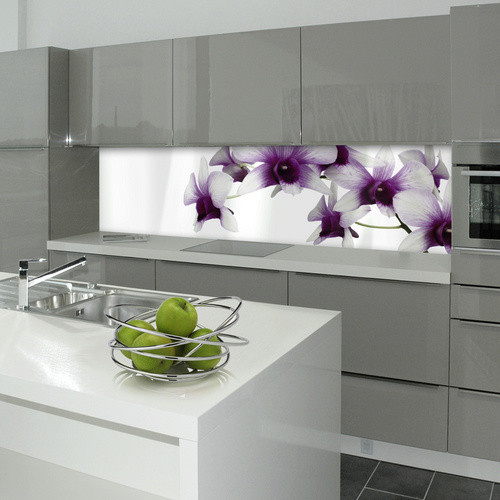 mySPOTTI Küchenrückwand Orchidee lila aus Aluverbund B: 220,0 cm, H: 60,0 cm - Bild 2