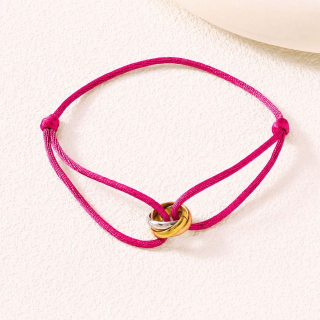 FashionFlair Webarmband, Metall, pink, Unisex - Bild 1