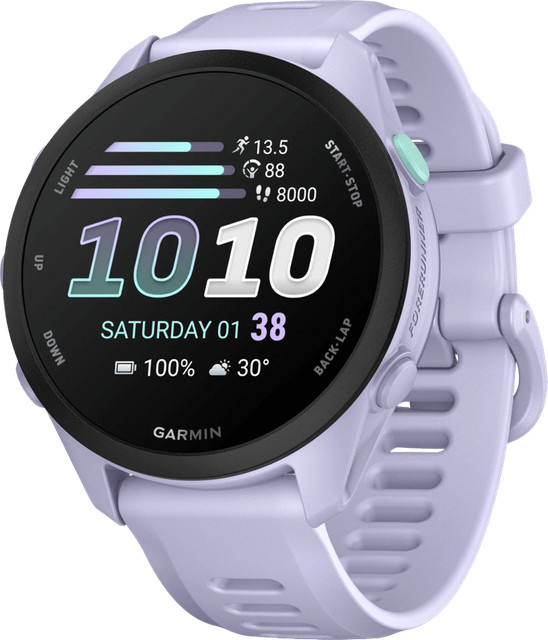 Garmin Forerunner 70 GPS-Smartwatch mit Herzfrequenzmessung und Schlafanalyse in Lila, 43 mm - Bild 1