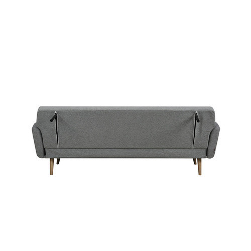 SalesFever Schlafsofa Click-Clack in Grau mit Holzrahmen und abnehmbaren Bezügen, Breite: 212 cm, Höhe: 79 cm, Tiefe: 85 cm - Bild 3