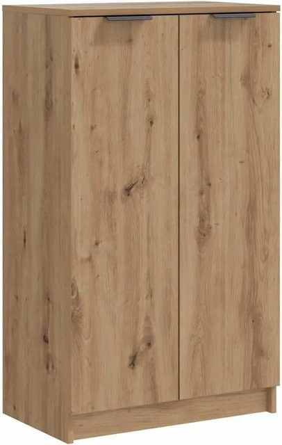 vidaXL Schuhschrank Artisan-Eiche in Braun aus Holzwerkstoff, B/T/H: 59 x 35 x 100,5 cm - Bild 1