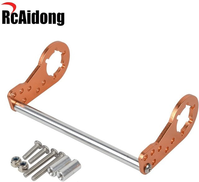 Tamiya 1/10 RC Aluminium-Legierung Hinterer Stoßdämpfer-Halterungssatz, Zubehör, Metall - Bild 1