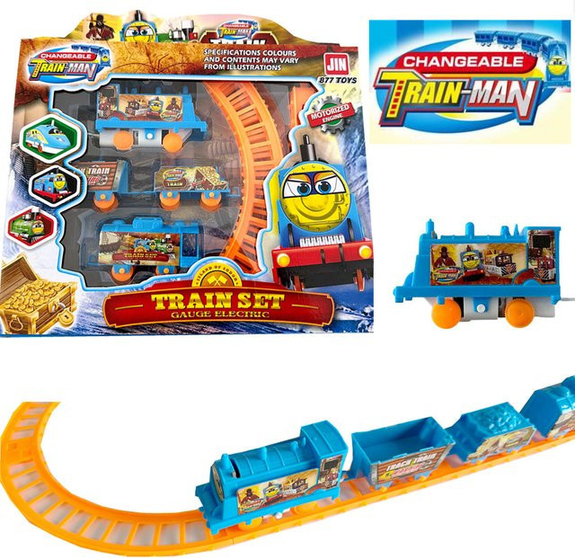 MYPOPKID Cartoon Elektrische Eisenbahn Set, Bewegungsbahn, 1-teiliges Set - Bild 1