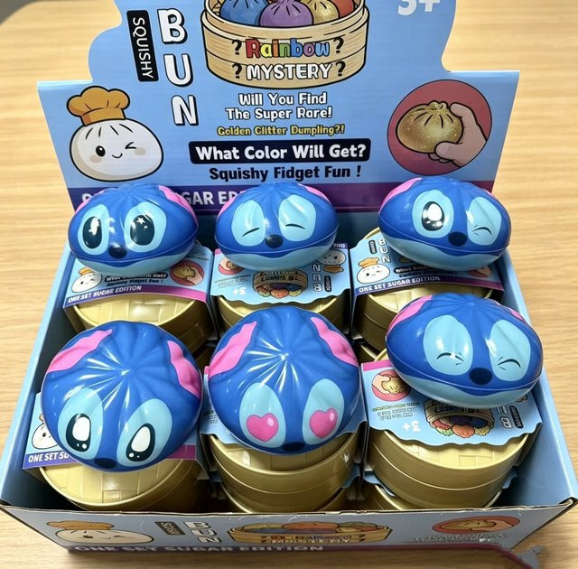 Bandai Stitch Slow-Rebound Cartoon-Squishy-Spielzeug, Suppenknödel-Blindbox - Bild 1