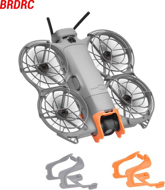 BRDRC Stoßfänger für DJI NEO 2 Drohne, Anti-Kollisions-Gimbal-Schutzleiste in Orange - Bild 1