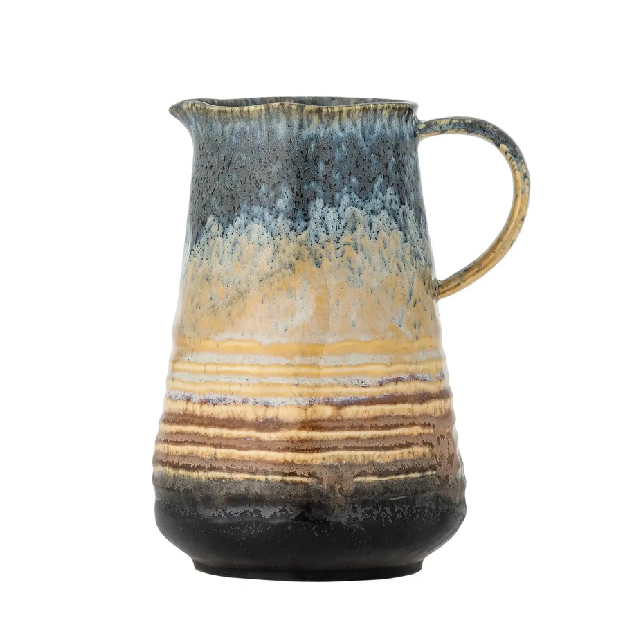 Bloomingville Karaffe Deana aus Keramik in Blau, 0,9 l - Bild 1