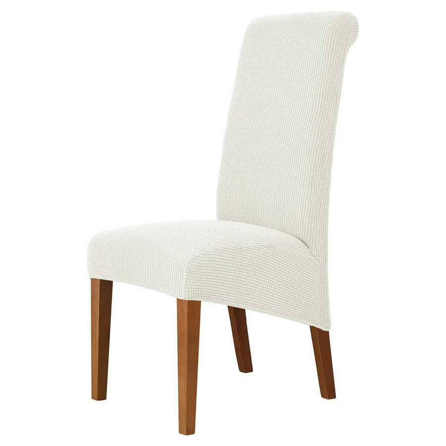 Abnehmbarer Jacquard Stuhlbezug mit hoher Rückenlehne aus Spandex für Esszimmer und Hotel von Household supplies MH - Bild 1