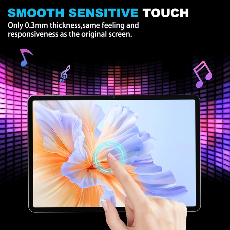 Honor Displayschutzfolie aus gehärtetem Glas für Honor Pad V9 (11,5 Zoll) 2024, transparent, HD, 9H Härte, Anti-Fingerabdruck und blasenfrei - Bild 5