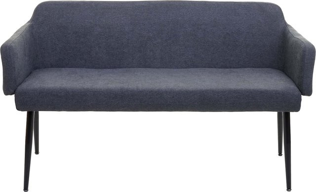 Polsterbank MCW-L13 mit Rückenlehne und Armlehnen in Anthrazit, Breite: 133 cm - Bild 1