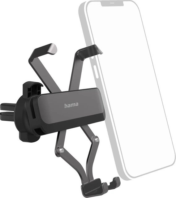 Hama Auto-Handyhalterung Gravity Pro Universal für die Lüftung, Schwarz - Bild 1