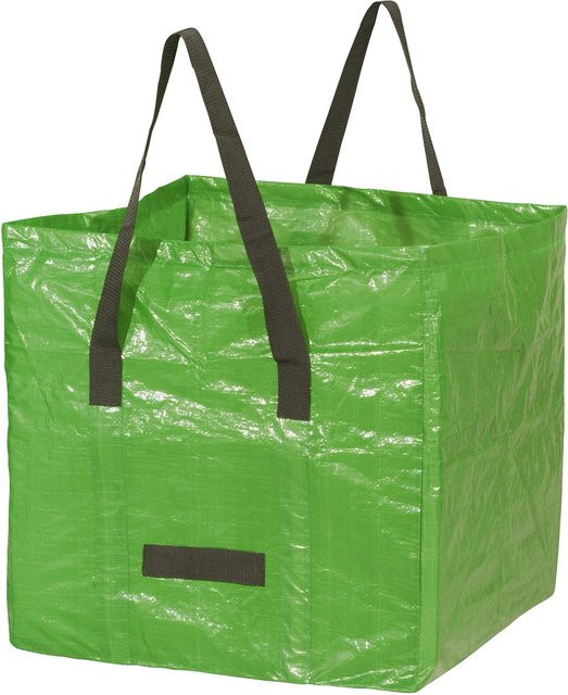 Grüner Gartenabfallsack aus robustem PE-Gewebe - Bild 1