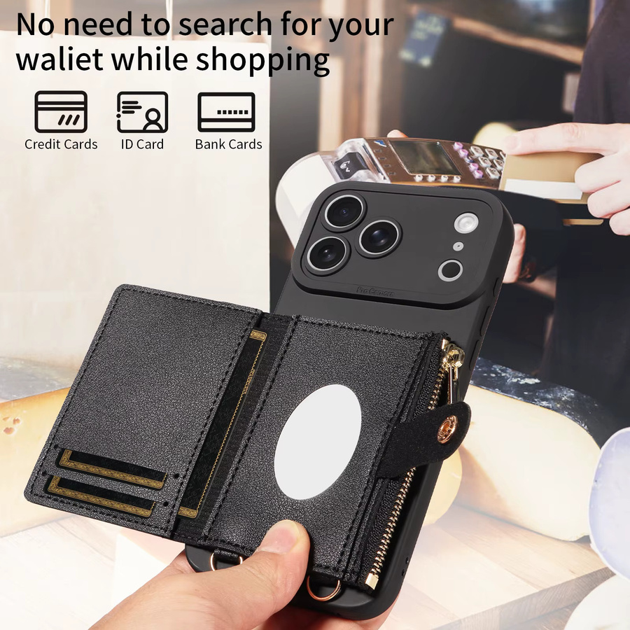 Leder-Handyhülle Cove für Samsung Galaxy A-Serie in Schwarz - Bild 4