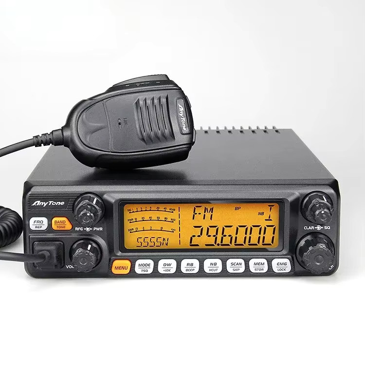 AnyTone 5555N II 60 W SSB Hochleistungs-CB-Radio in Schwarz, 27 MHz Fahrzeugradio (25,615–30,105 MHz) - Bild 2